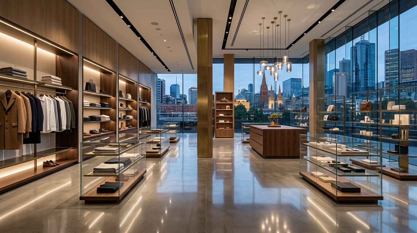 Clean retail showroom